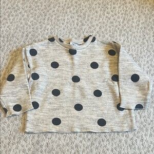 Zara Black Polka Dot Sweater